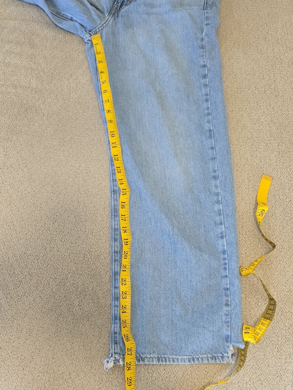 Levi's High Waisted Straight Jeans - Size 27 - Picture 10 of 14